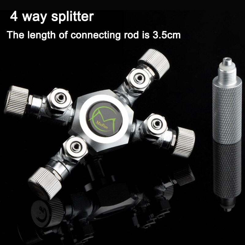 Stainless Steel Multi Way Aquarium CO2 Splitter Distributor Check Valve Solenoid Valve CO2 Regulator Fish Tank Accessories: 4 way