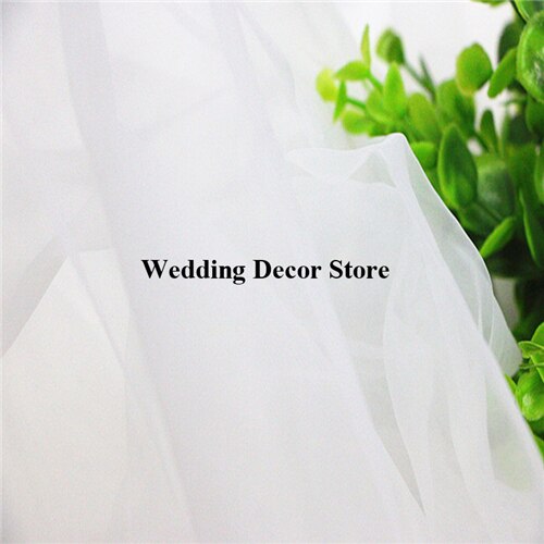 10M White Wedding Party Aisle Runner Rug Organza Fabric Bolt Sheer Table Swag DIY Event Stairs Bow Decoration: Default Title