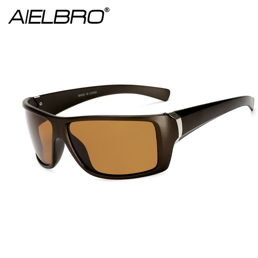 AIELBRO hommes polarisé cyclisme lunettes de soleil dégradé mâle conduite verre UV400 polarisé lunettes Style lunettes lunette