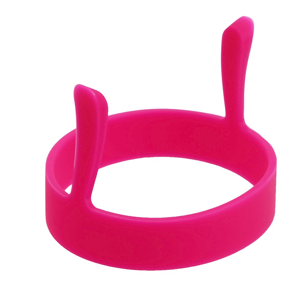 Omelette oeuf frit Shaper outil de cuisson anneau de crêpe Silicone Non toxique accessoires de cuisine oeuf rond moule: Rose
