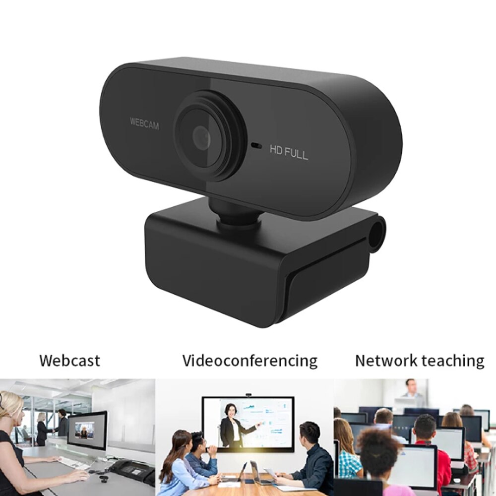 1080P HD Webcam Mit Mic Drehbare PC Schreibtisch Netz Kamera Nocken Mini Computer Webkamera Nocken Video Aufruf Konferenz Aufnahme arbeit