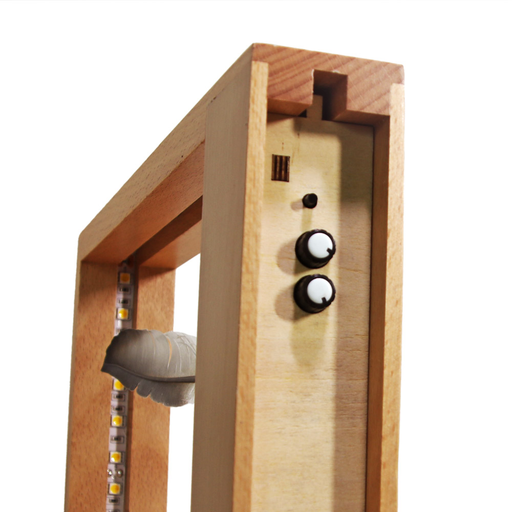 Lightweight Object Slow Motion Frame LED Optical Illusion Sculpture Slows Down Time Action Picture Frame Desktop Home Decoration