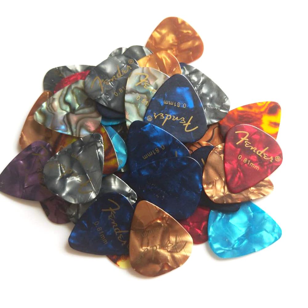 12 Pcs Akoestische Picks Plectrum Celluloid Elektrische Smooth Guitar Pick Accessoires 0.46Mm 0.71Mm 0.81Mm 0.96Mm