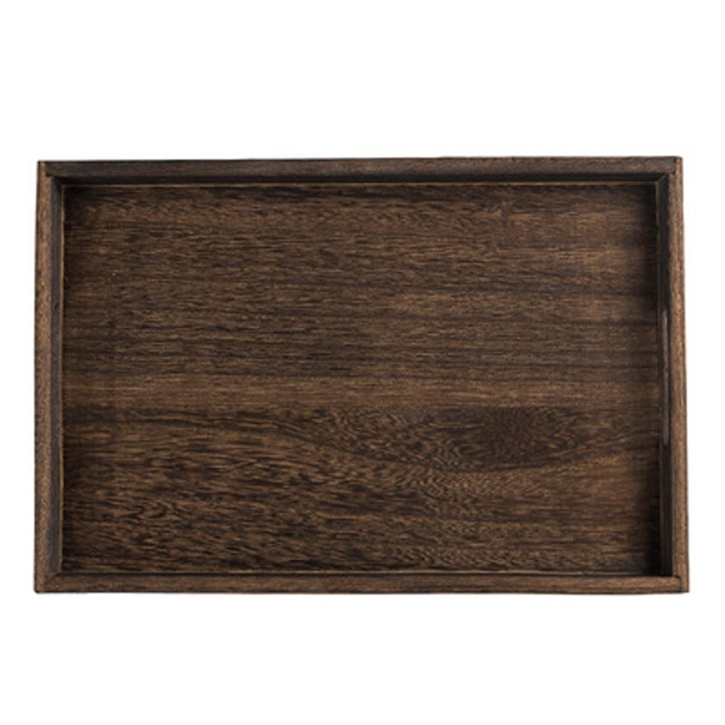 FANCITY Japanese style rectangular bamboo tray household bamboo wooden tea cup tray wooden tray wood tray fruit tray tea tray