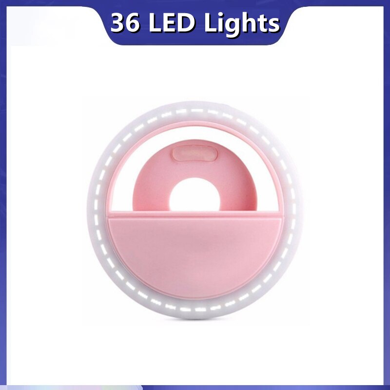 LED Ring Flash Universal Selfie Light LED portatili per telefoni cellulari lampada per Selfie anello luminoso Clip per iPhone 13 X XR Samsung