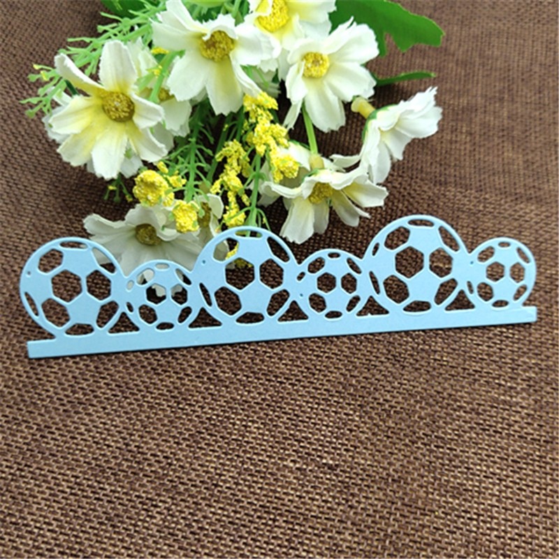 Fotboll bård metall skärformar schabloner för gör-det-själv scrapbooking/fotoalbum dekorativ prägling diy-papperskort