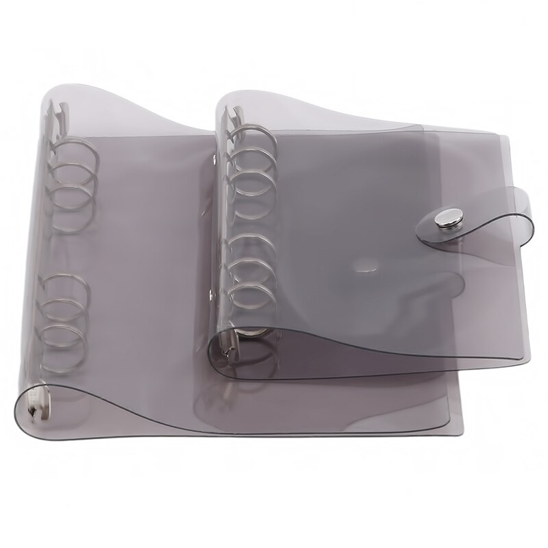 A5 / A6 Simple PVC Binder Loose Leaf Office Supplies Transparent Simple Planner Cover Notebook Thin Case: A5