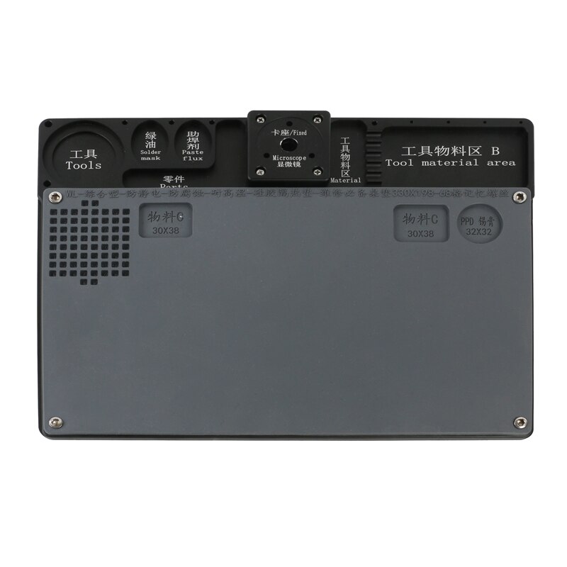 Trinoculaire Microscoop Multifunctionele Aluminium Microscoop Stand Houder Werktafel Base Onderhoud Platfon Voor Video Camera