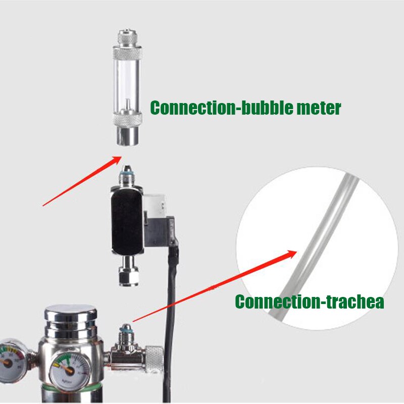 WYIN-regulador de válvula solenoide magnética para acuario, regulador de CO2 de baja temperatura, 110-240V, dióxido de carbono