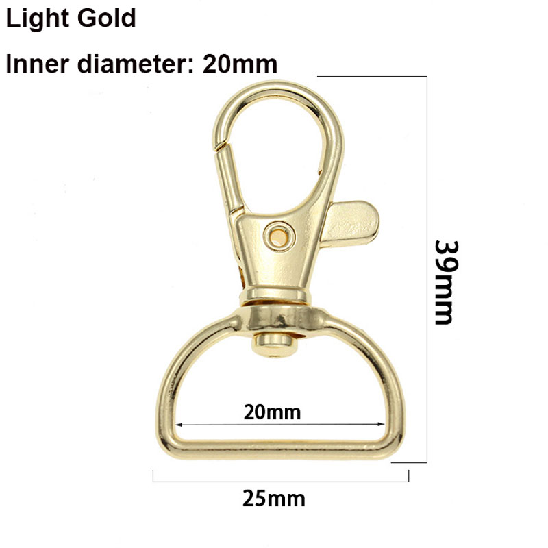 5/10/20 pièces crochets de fermoir pivotant porte-clés crochets D anneau Clip lanière matériel pour porte-clés lanière faisant bricolage artisanat: 4# / Cuivre