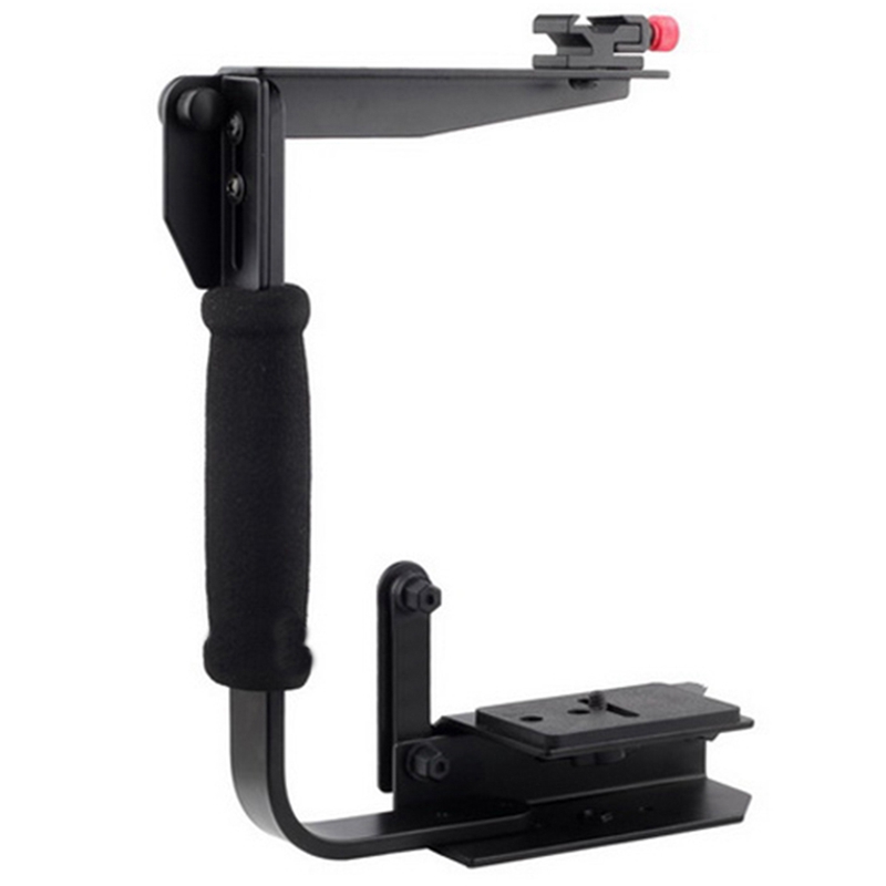 U Shape A900 Quick Flip Speedlite Flash Bracket Grip For 120/135 Camera Canon Nikon Pentax Olympus Arm Handle Hand Holder