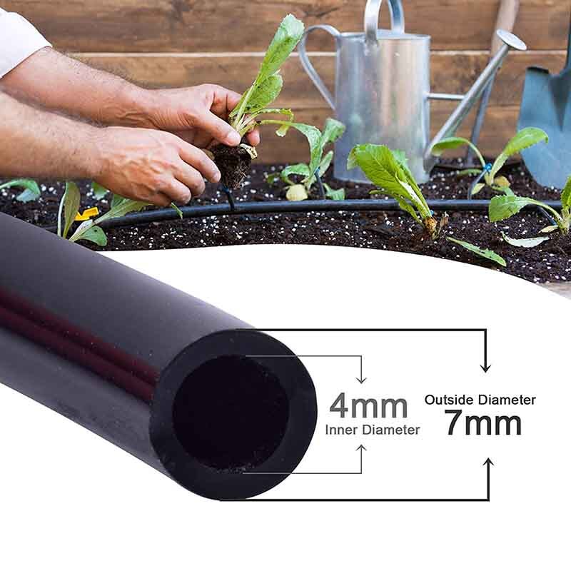 drip irrigation garden hose 50M 4 / 7MM irrigation pipe water pipe drip watering sprinkler home garden