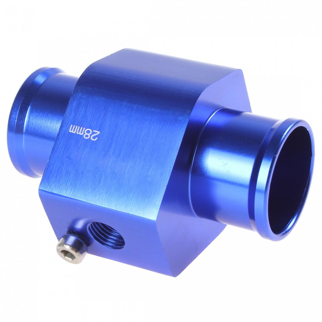 28mm Aluminium Water Temperature Temp Guage Meter Auto Car Water Temperature Sensor Adapter with Clamps