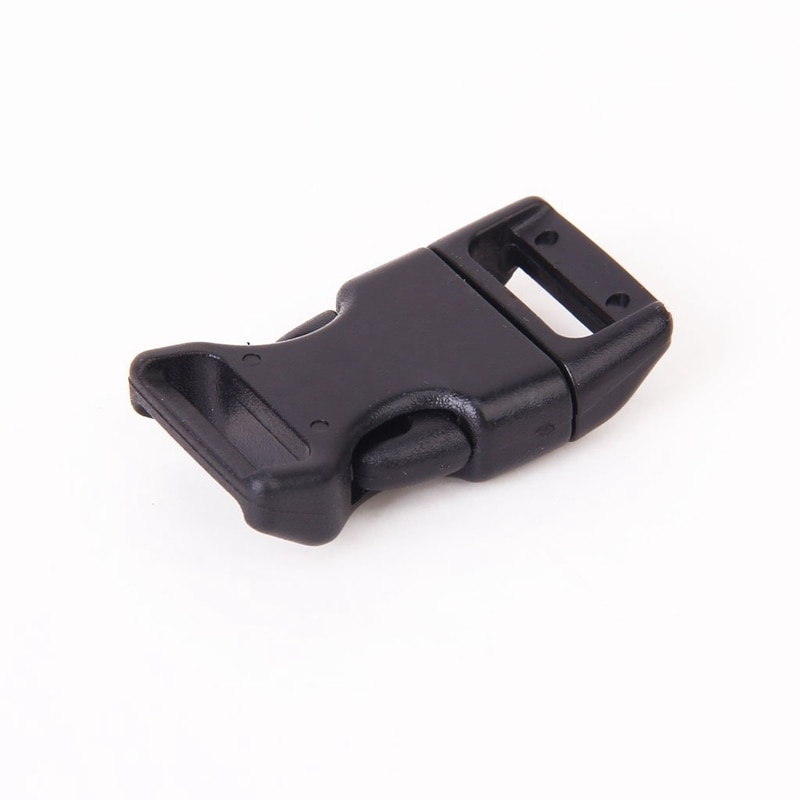 10pcs 5/8" Side Release Plastic Buckles for 0.6" Webbing Straps Black