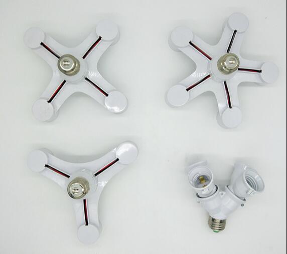 Fotostudio lampen lampvoet houder lampfitting splitter adapter voor studio daglicht  (e27-e27)