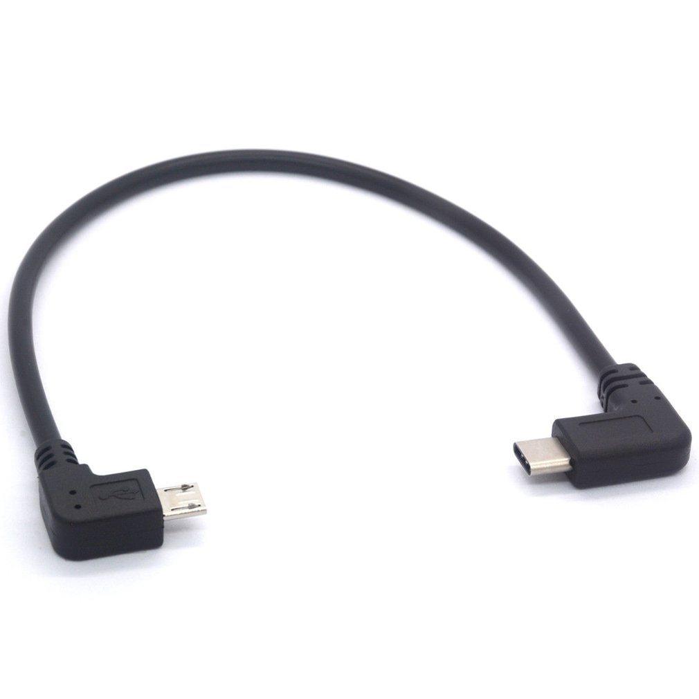Type C Naar Micro Usb Kabel, 90 Deg USB-C Male Naar Micro-B Male Adapter Converter