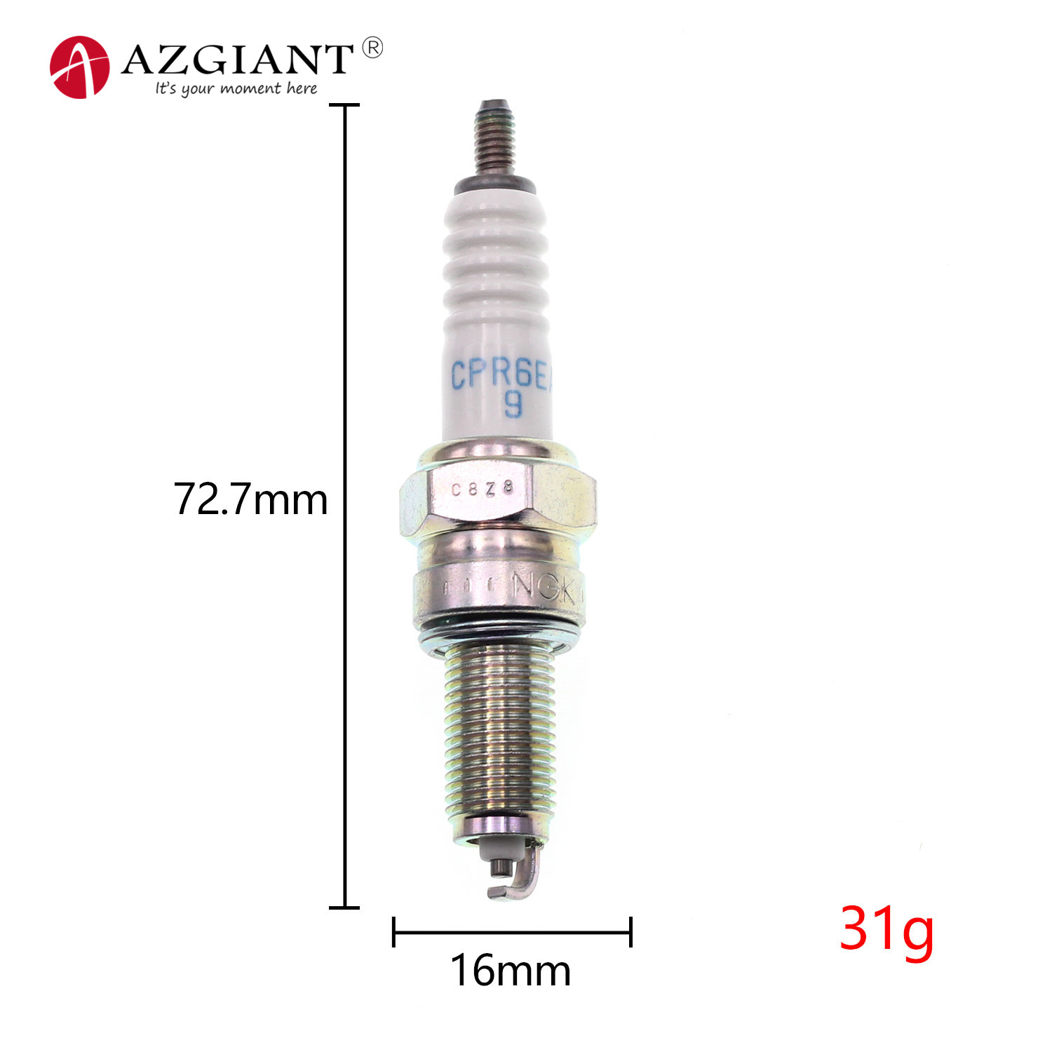 1pc original motorcycle spark plug CPR6EA-9 CPR7EA-9 CPR8EA-9 DPR7EA-9 DPR8EA-9