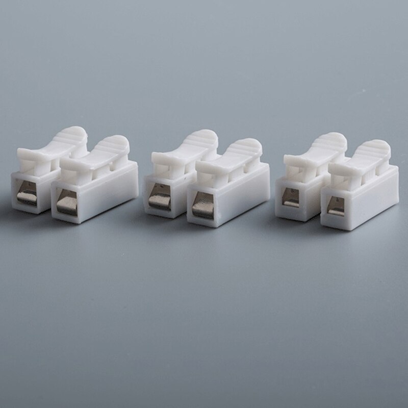 50 stuks/set snelaansluitklemmen ch -2 led plafondlamp speciaal ch -2 2- positieklemmen zelfborgende drukklem