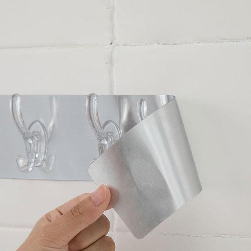 Herbruikbare 3/5 haken sterke kleefhaken kleverige traceless haken transparante douche badkamer keuken houders haken wandhaak  o8 h 1