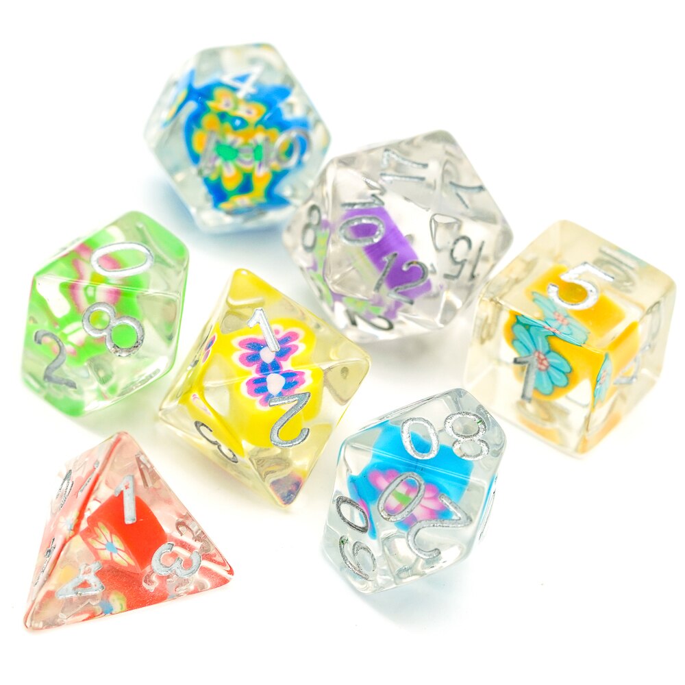 7 Teile/satz Herz DND Würfel D & D Würfel D4 D6 D8 D10 D % D12 D20 polyedrisch Spiele Würfel einstellen für Tisch Spiele MTG RPG