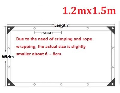 Newly Thicken 0.3mm Clear Transparency Waterproof Tarpaulin Outdoor Garden Truck Highly PVC Rainproof Tarp Cloth Curtain: 0.3mm 1.2mx1.5m