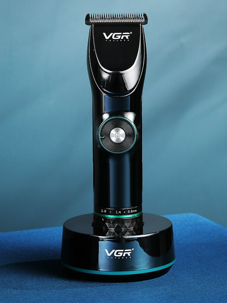 Vgr Tondeuse Professionele Digitale Display 256 Variabele Snelheid Fine-Tuning Tondeuse Voor Mannen Kapper Clipper