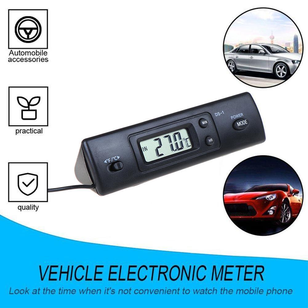 Auto In-Outdoor Thermometer W/Sensor Voor Een/C Digitale Lcd Display Auto Interieur Digtal elektronische Tool Accessoires