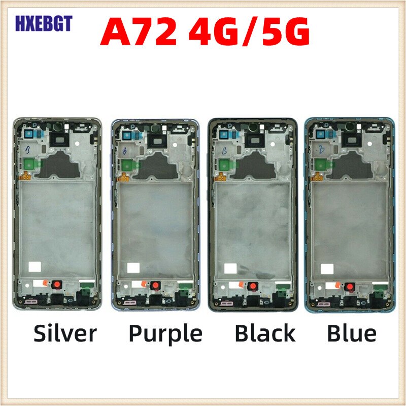 Voor Samsung A72 4G/5G SM-A725 SM-A726 Telefoon Screen Plaat Panel Lcd Bezel Voorframe Behuizing Midden chassis Reparatie Onderdelen