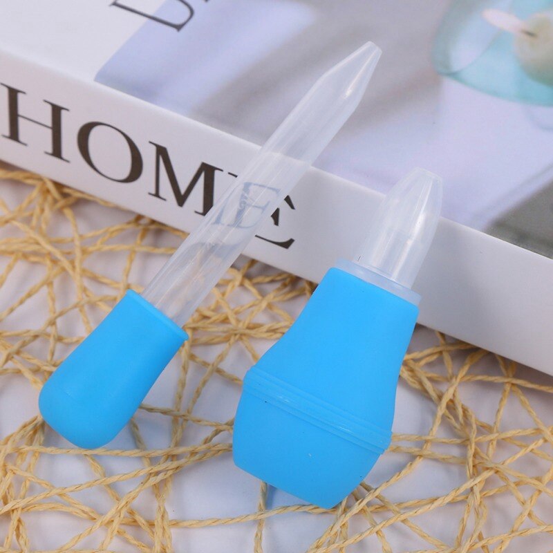 Baby Infant Vacuum Sucker Nose Mucus Snot Cleaner Pump+Dropper Medicine Feeder Safety Baby Care Set f o