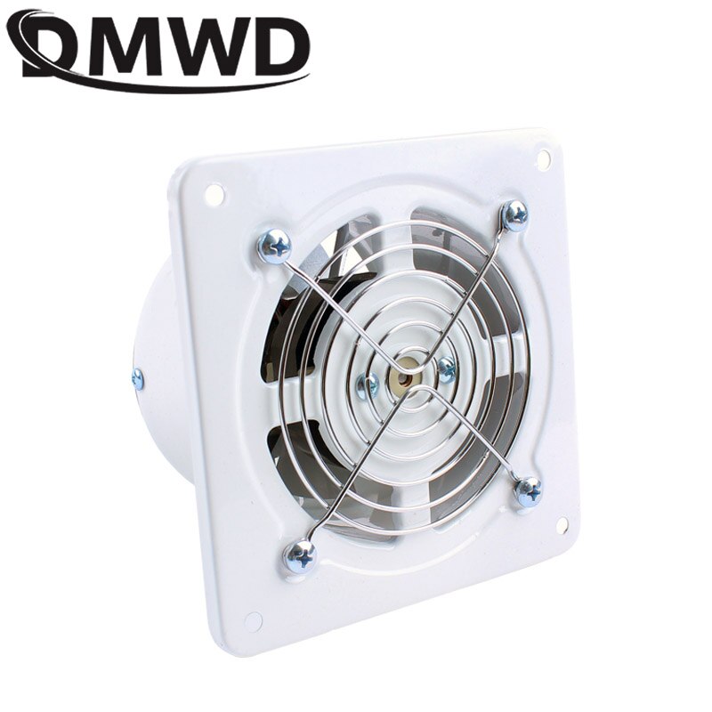 Dmwd 4 tommer 20w kjøkken toalett avtrekksvifte ventilator 4 " vindu dårlig hengende veggkanal luftblåser 100mm metallrør avtrekk