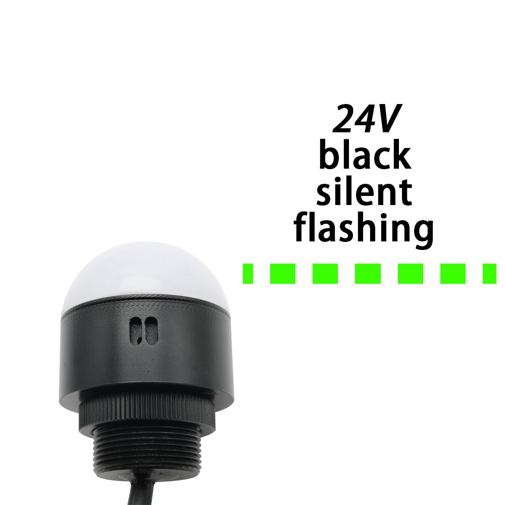 Buzzer lumineux tricolore 12V 24V, Machine-outil, étanche, demi-cercle, Signal lumineux d&#39;avertissement, petit équipement, LED rouge jaune vert: 24v b f