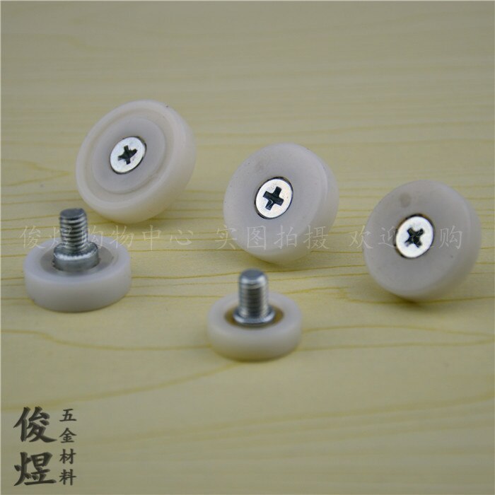Nylon Drawer Roller Pulley Wheels – Sliding Door Furniture, 10Pcs, Plastic