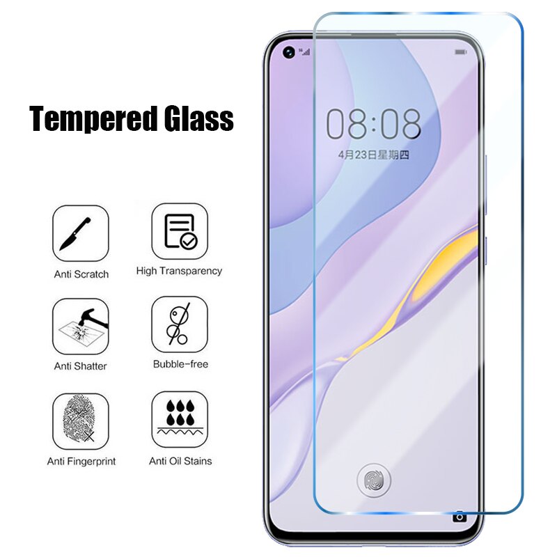 3PCS Protective Glass for Huawei P30 Lite P50 Pro Glass Screen Protector for Huawei P20 P40 Lite Pro P10 P8 P9 Lite Glass