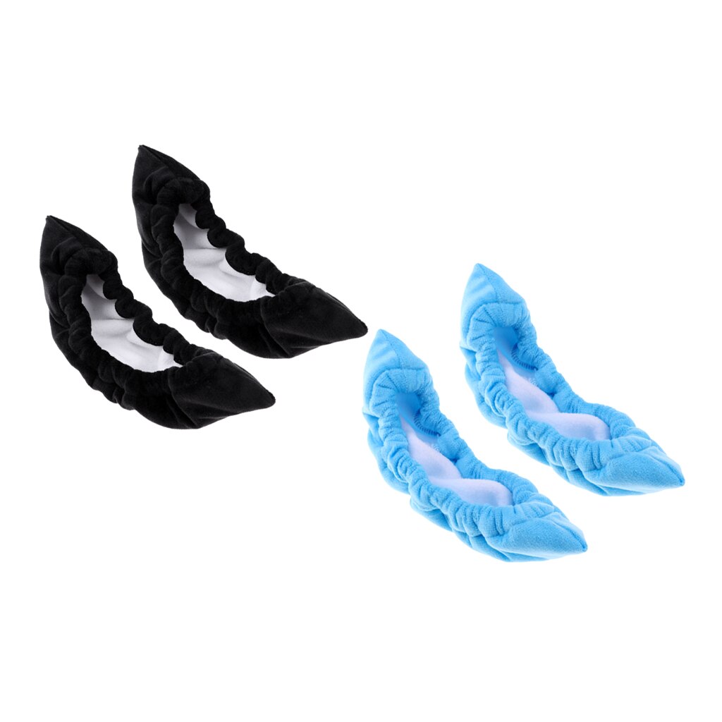 2 Pairs Skate Blade Covers - Durable Terry Cloth - Ice Hockey & Figure Skating - One Size