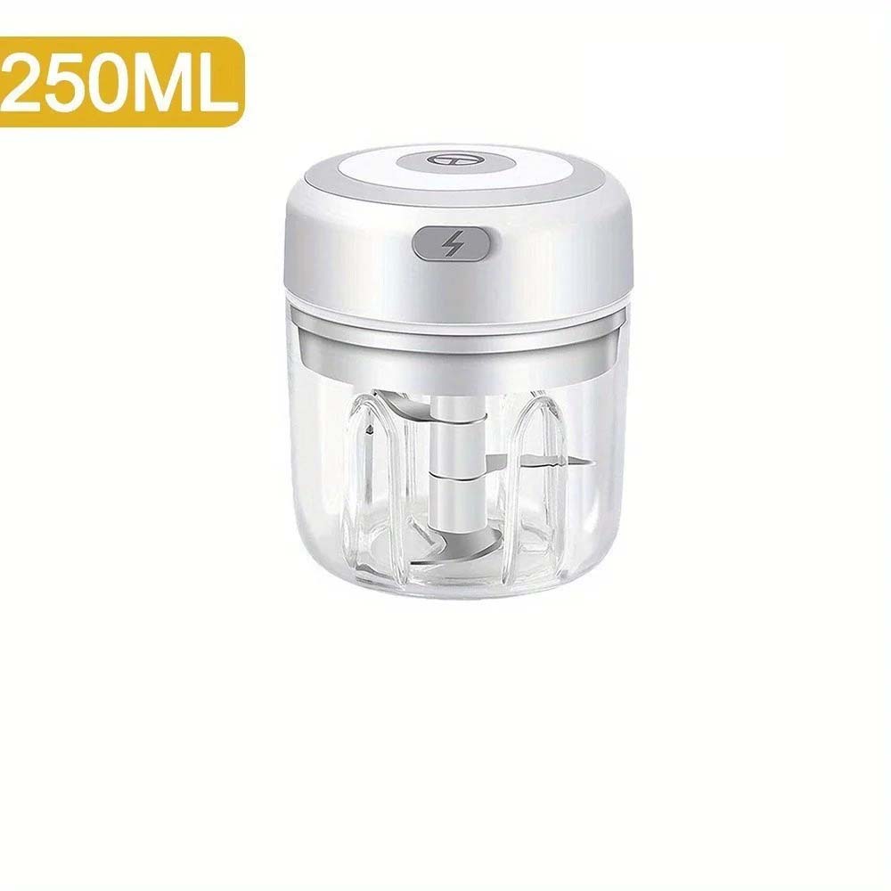 100ml/250ml elektriska köttköttkvarn vitlökshackare roterande vitlökspress kross grönsaks- och lökskärare kökstillbehör: Vinröd