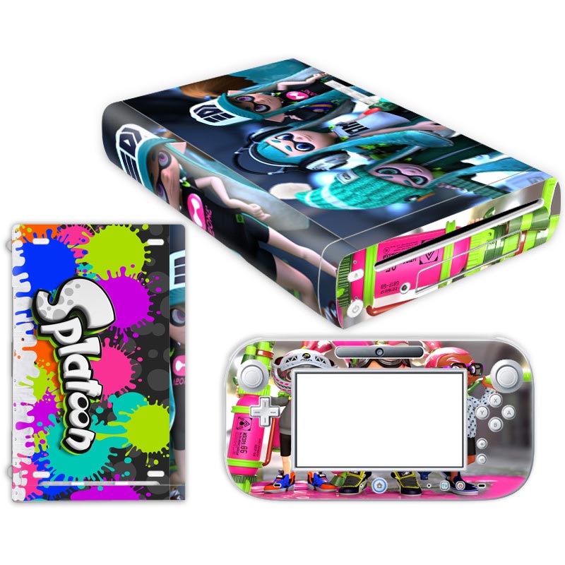 Funda para consola W ii U con controles remotos Skins para pegatina Nintend w ii u para w ii u skin: TN-WiiU-0557