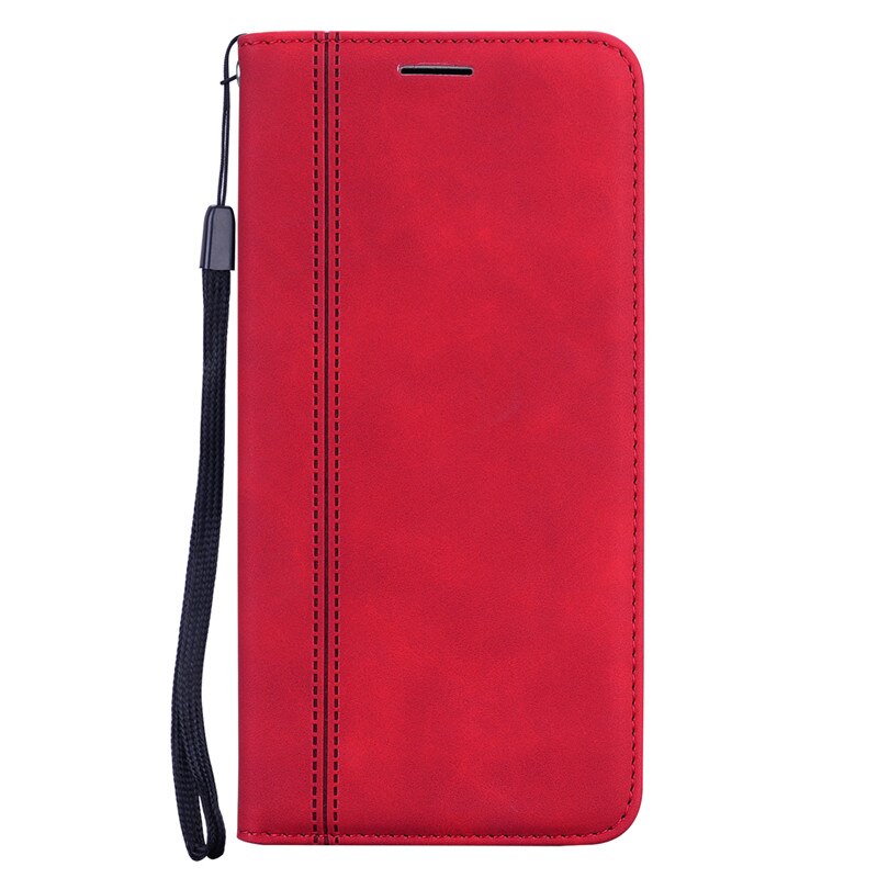 Per Etui Huawei Honor 8X custodia di lusso Flip custodia in pelle magnetica per Huawei Honor 8X 8 X Honor8X JSN-L22 copertina della rubrica JSN-L42: Rosso