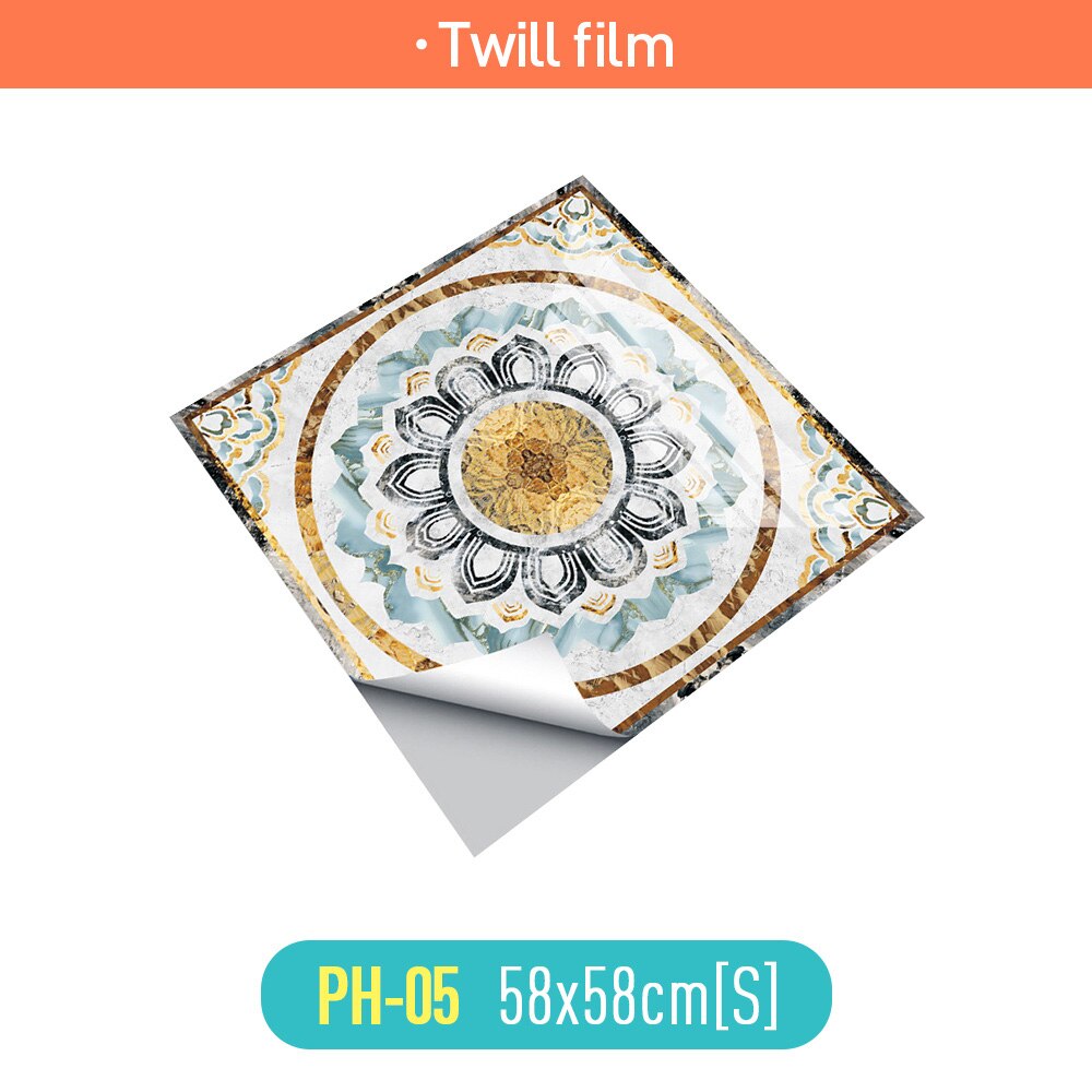 Parquet floor stickers European-style corridor entrance living room tile stickers thick waterproof and wear-resistant floor stic: Twill film