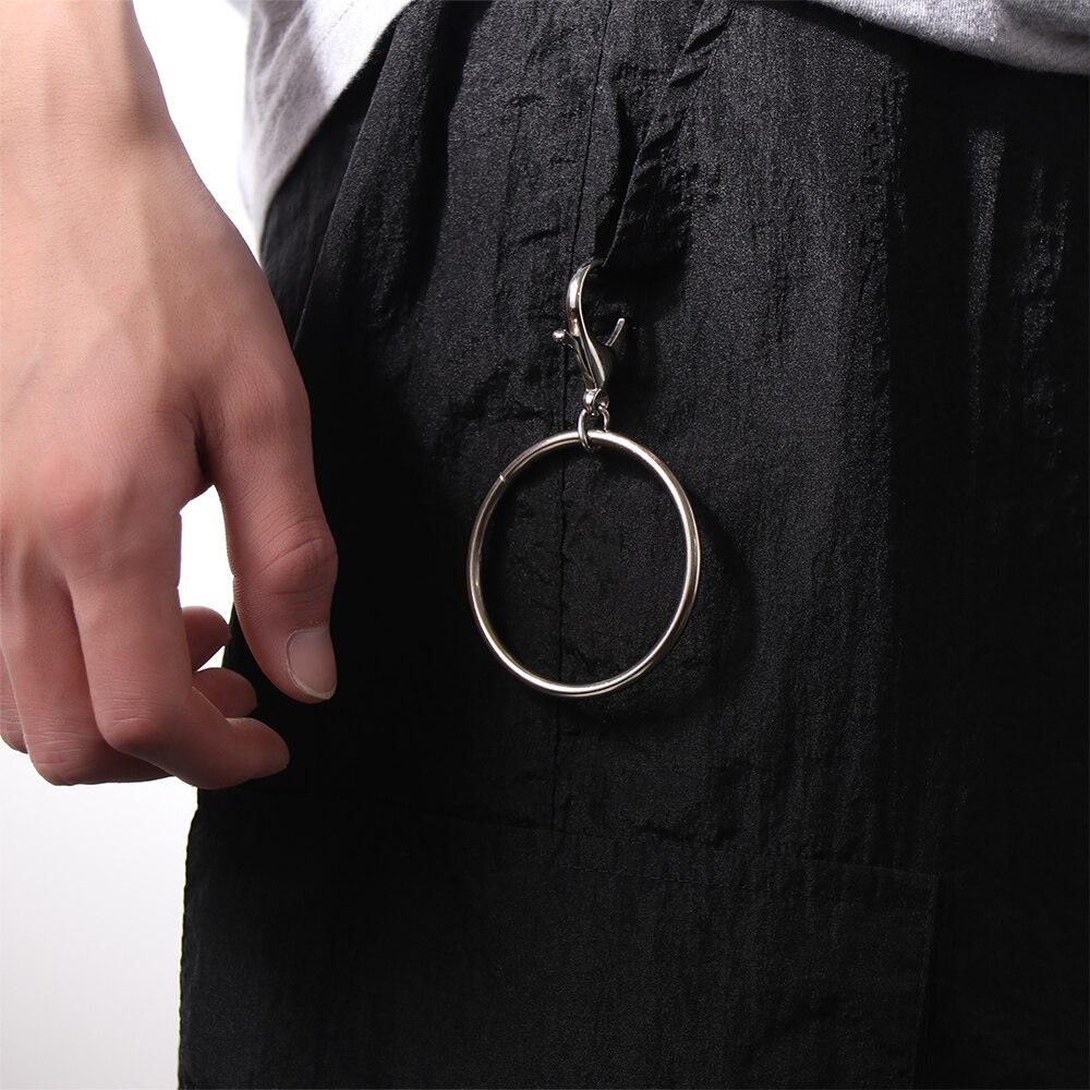 1pc street big ring nøglering rock punk bukser hipster nøgleringe pant nøglering sæt skole papirvarer kontorartikler