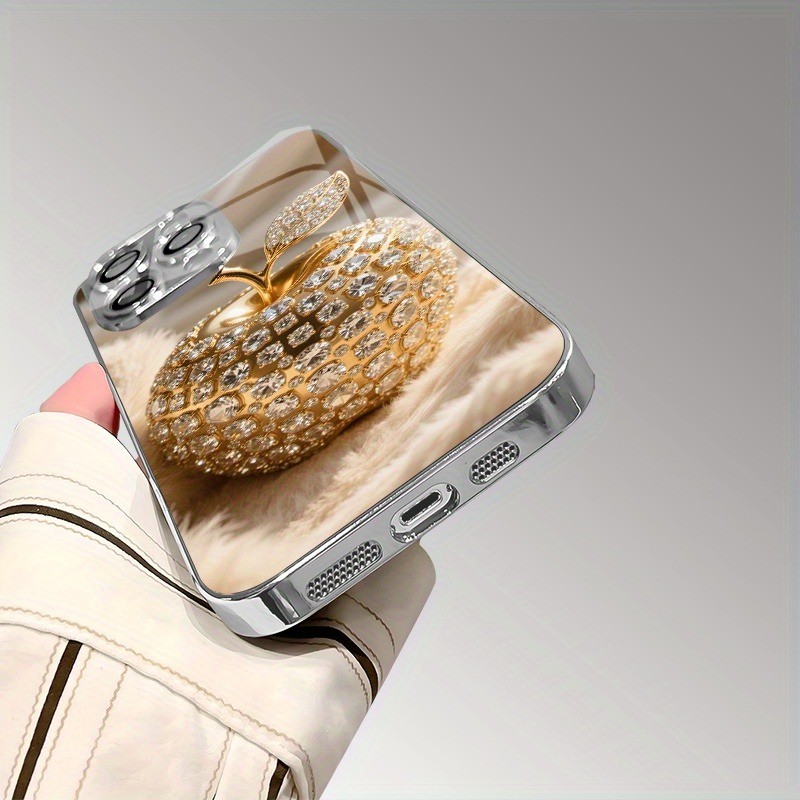 Handyhülle für iPhone 17 16e 16 15 14 13 12 Mini 11 Pro XS Max XR X 8 7 6 Air Plus Luxus-Abdeckung aus gehärtetem Glas