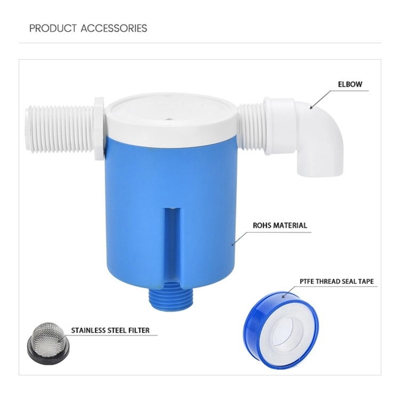 Floating Ball Valve Built-in Embedded Automatic Float Valve Water Level Control Valve for Solar Water Tank