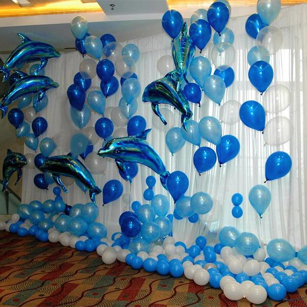 Dolfijnen Ballon Folie Ballonnen Wedding Party Room Verjaardag Decoratie Favor Accessoires Voor Kerstmis Halloween Party YH-17