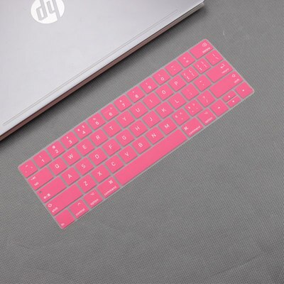 Us Engels Keyboard Case Voor Macbook Pro 13 A1706 Pro 15 A1707 Met Touch Bar Toetsenbord Cover Siliconen protector: Pink