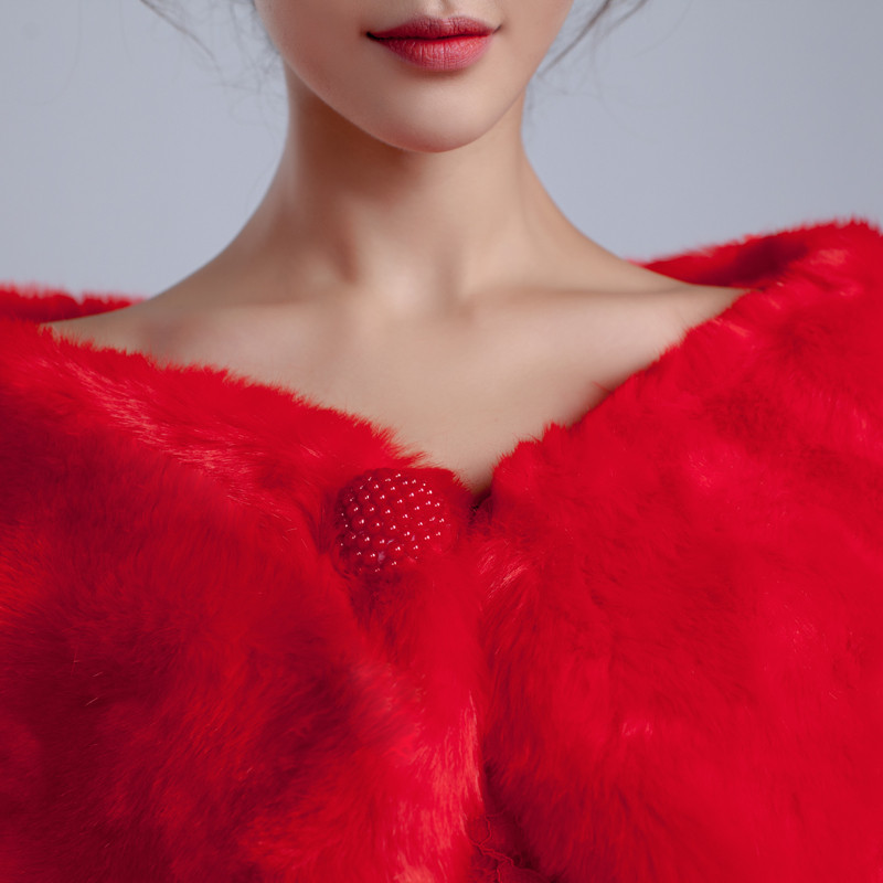 Naisten hääbolero-kääreet talvi turkishuivi morsiustakit asusteet