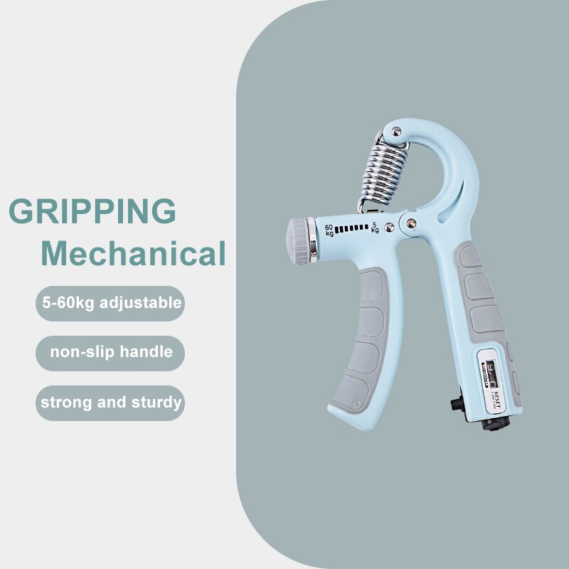 Smart Adjustable Counting Grip Device Hand Training Arm Force Device Portable Fitness Equipment 5-60kg Adjustable