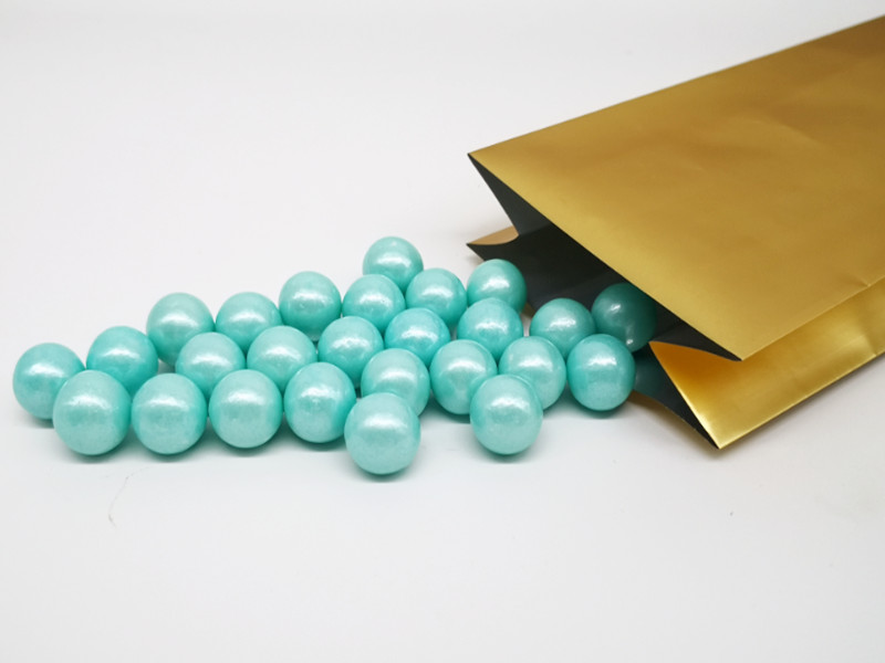 500g perler spiselige perle sukker perler slik 14mm sukkerkugler fondant gør-det-selv kage bagning farverig kugle kage dekoration: Blå