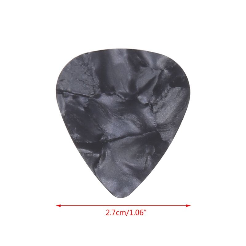 Gitaar Plectrum 100Pcs Driehoek Celluloid Instrumenten 0.46Mm Willekeurige Kleur