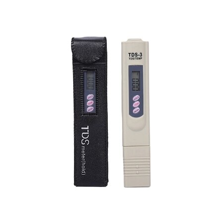 Meter thermometer water measuring device + battery + case -measuring water measuring-tap water toilet