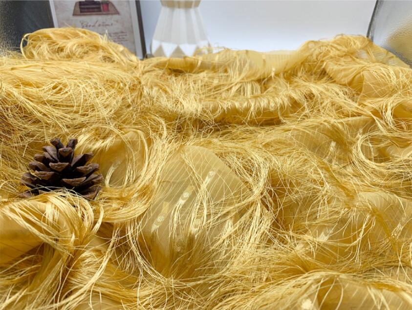 Borla de flecos largos tela de gasa costura para camiseta falda vestido de baile ropa de escenario Material de ropa