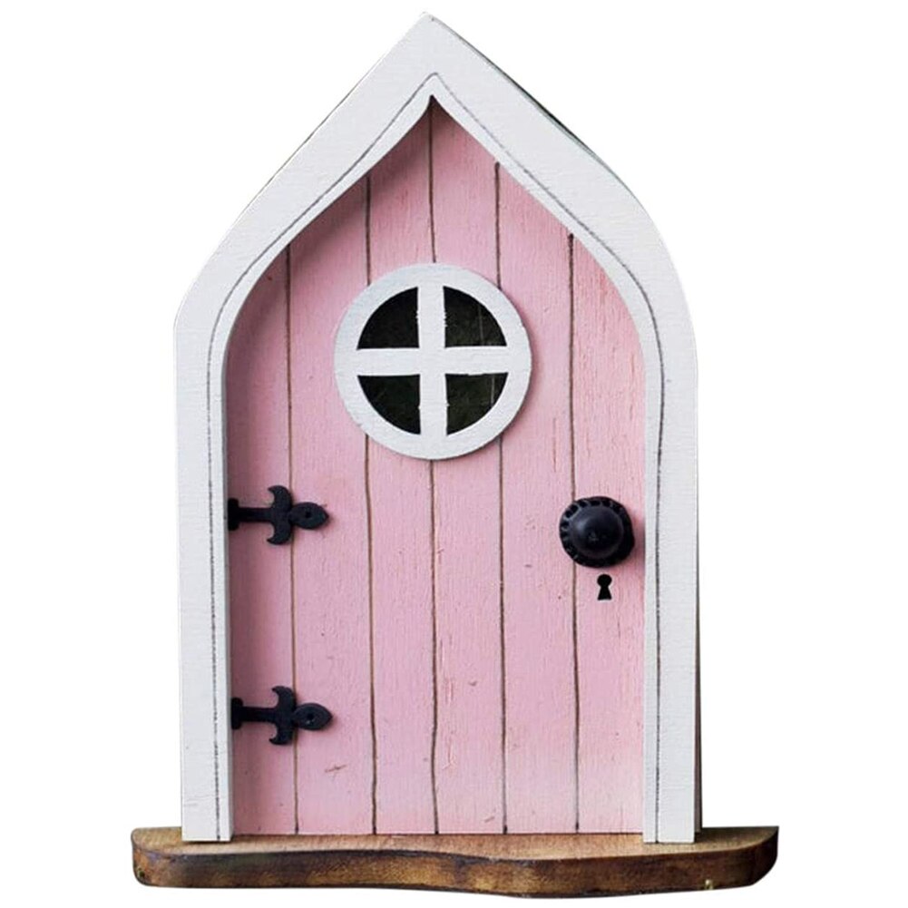 Resin Miniature Fairy Gnome Window Door Elf Garden Sculpture Statues Tree Decor for Yard Art Sculpture Statue Outdoor Decor: I